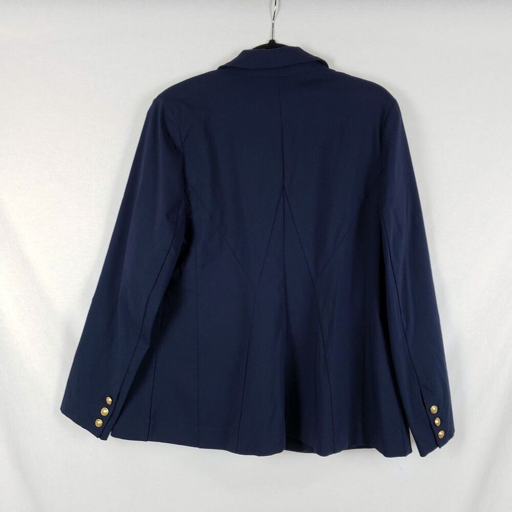 Lane Byrant Double Breasted Military Blazer Womens 18 Navy Blue Nautical Prep - Picture 4 of 8